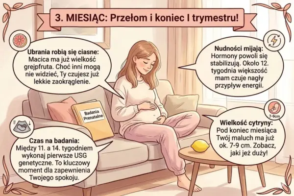 3 miesiąc – objawy ciąży